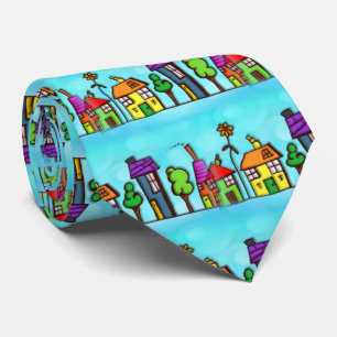 Cute Blue Real Gods Agent Neck Tie Slips