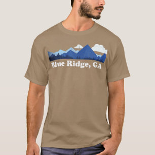 Cute Blue Ridge Georgia Mountains GA Retro Distres T Shirt