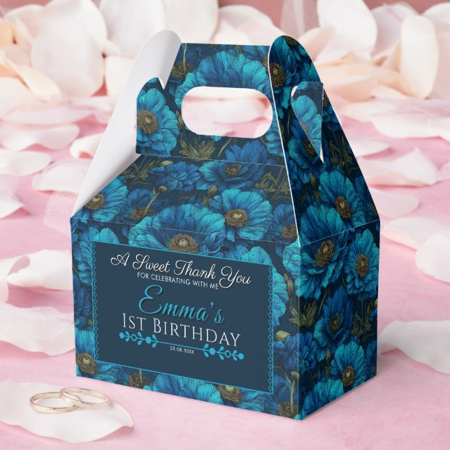 Cute Blue Ro Tack Presentaskar (Bröllop)