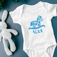 Cute Blue Rocking Horse Namn