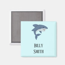 Cute blue shark personalized