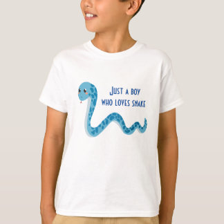 Cute Blue Snake t-Shirt-för barn T Shirt