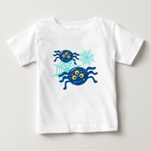 Cute Blue Spider Halloween Clip Art-grafik T Shirt