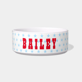 Cute Blue Stars Hund Puppy Cat Kattunge Pet Namn F