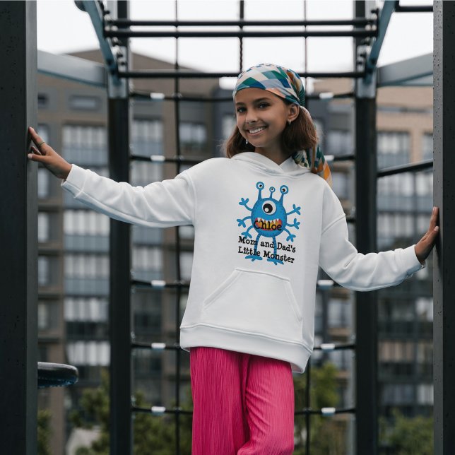 Cute Blue Tecknad Monster Funny Roligt för barn T Shirt (Skapare uppladdad)