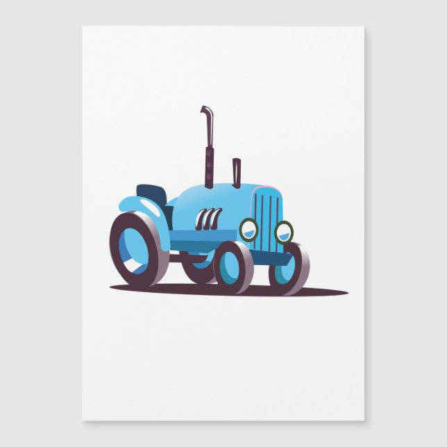Cute Blue Tractor (Framsida)