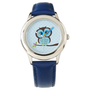 Cute Blue Uggla Armbandsur