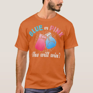 Cute Blue vs Rosa Gender Reveal Party Boing Boer T Shirt