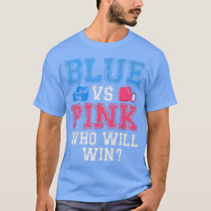 Cute Blue vs Rosa Gender Reveal Party Boxing Boxer T Shirt