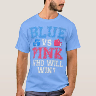 Cute Blue vs Rosa Gender Reveal Party Boxing Boxer T Shirt