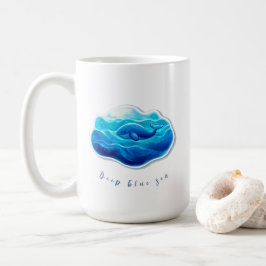 Cute Blue Whale Kaffemugg
