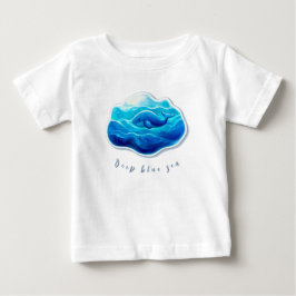 Cute Blue Whale T Shirt