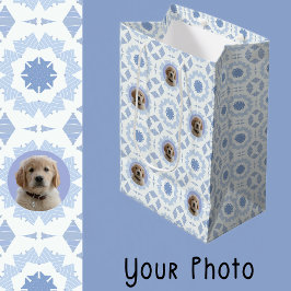 Cute Blue White Jul Hund älskare Pet Mammor Gift