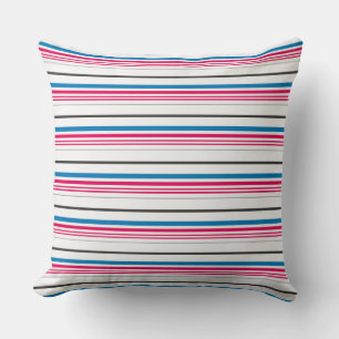 Cute blue white rand kudde
