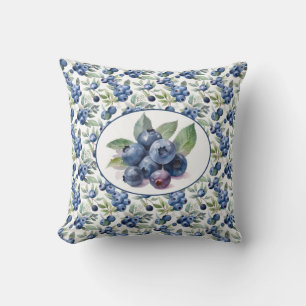 Cute Bluebär Watercolor Kudde