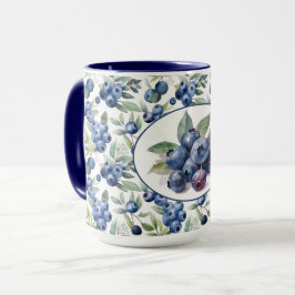 Cute Bluebär Watercolor Mugg