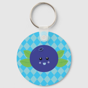 Cute Blueberry Nyckelring