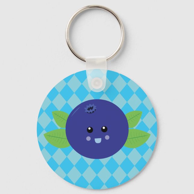 Cute Blueberry Nyckelring (Framsida)
