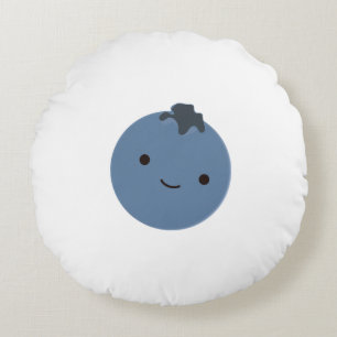 Cute Blueberry Rund Kudde
