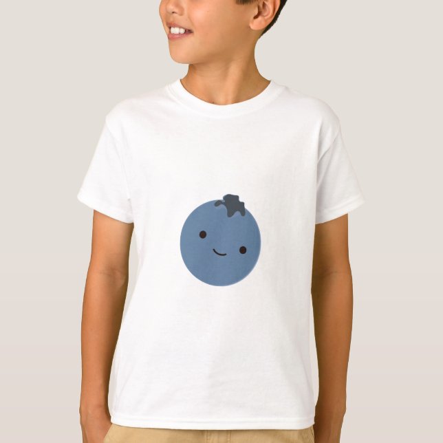 Cute Blueberry Tee Shirt (Framsida)