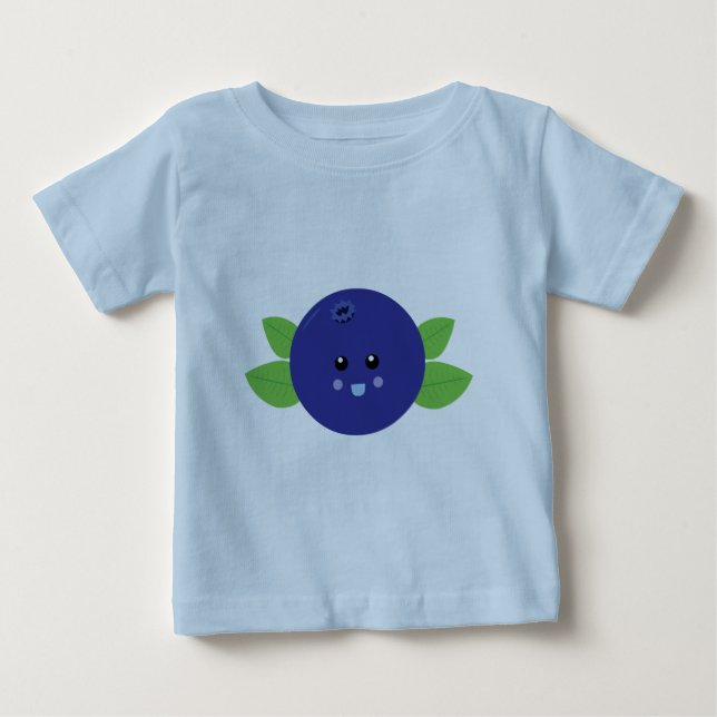 Cute Blueberry Tee Shirt (Framsida)