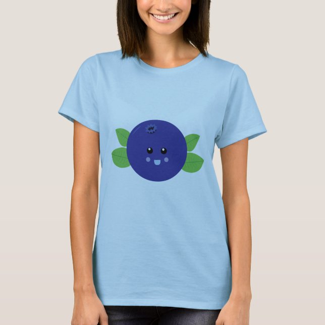 Cute Blueberry Tee Shirt (Framsida)