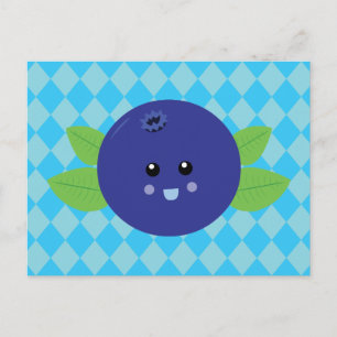 Cute Blueberry Vykort