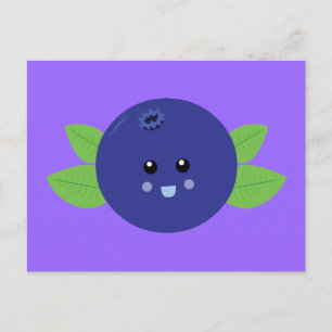 Cute Blueberry Vykort