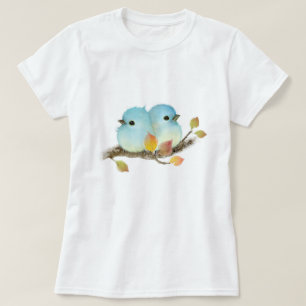 Cute Bluebirdss på Gren T Shirt