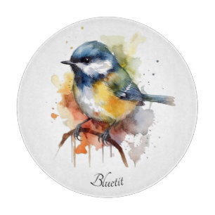 Cute Bluetit på Gren, anpassningsbar