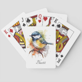 Cute Bluetit på Gren, anpassningsbar Casinokort