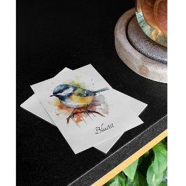 Cute Bluetit på Gren, anpassningsbar Inbjudningar