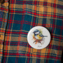 Cute Bluetit på Gren, anpassningsbar