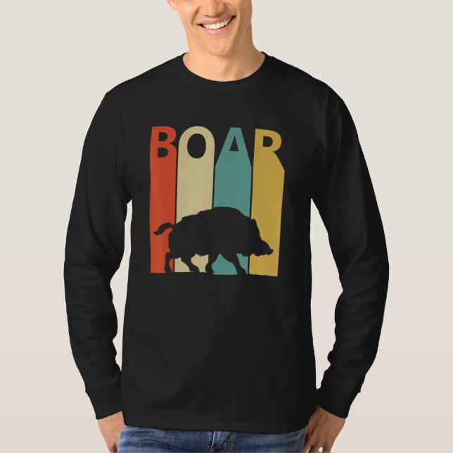Cute Boar Animal T Shirt (Framsida)