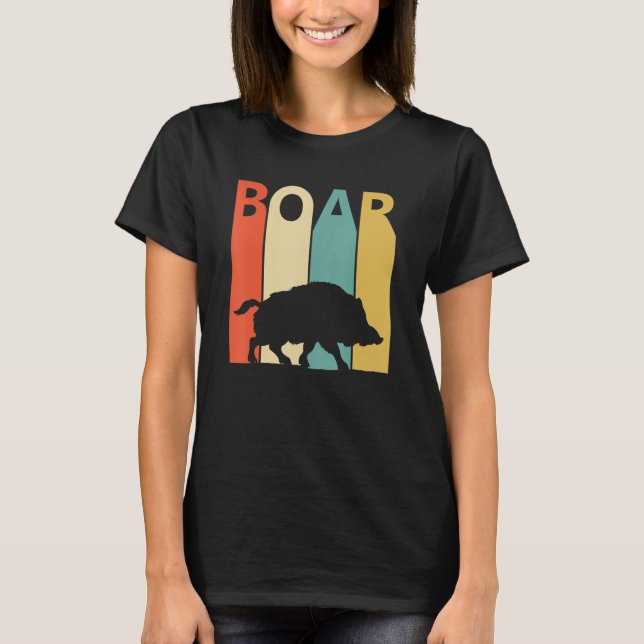 Cute Boar Animal T Shirt (Framsida)