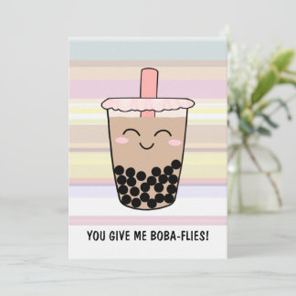 Cute Boba Mjölk Tea Pun-inbjudan Inbjudningar