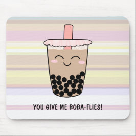Cute Boba Mjölk Tea Pun Musmatta