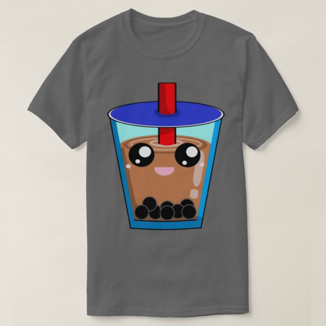 Cute Boba Tea 1 T Shirt (Design framsida)