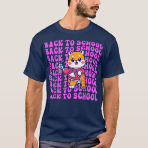 Cute Boba Tea Back to school Lycklig första dagen T Shirt