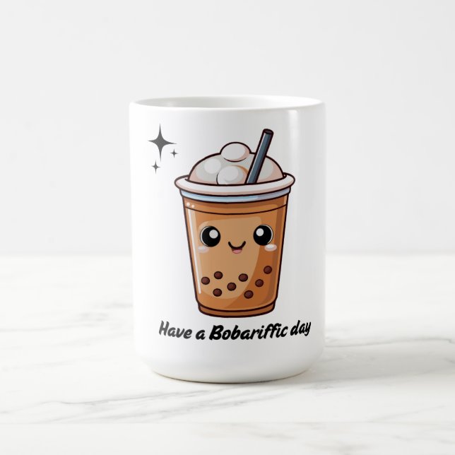 Cute Boba Tea Mugg - ha en bobariadag (Center)