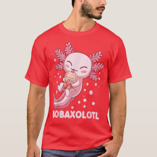 Cute Bobaolotl Boba Tea Bubble Mjölk Kawaii Aolotl T Shirt
