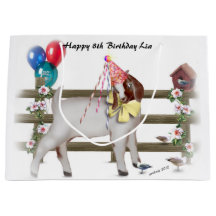 Cute Boer Birthday Goat Gift Bag