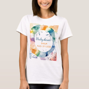 Cute BOHO Baby Shower Anpassningsbar T Shirt