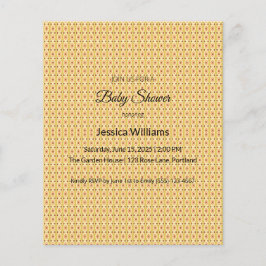 Cute Boho Baby Shower Gender Neutral, Anpassade Flygblad