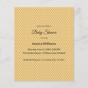 Cute Boho Baby Shower Gender Neutral, Anpassade Flygblad