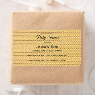 Cute Boho Baby Shower Gender Neutral, Anpassade Fraktsedel