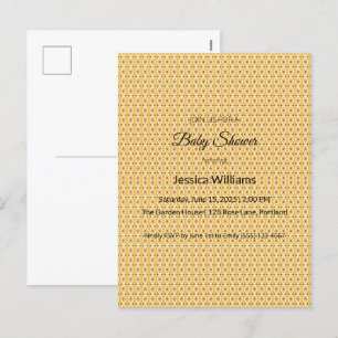 Cute Boho Baby Shower Gender Neutral, Anpassade Helg Vykort