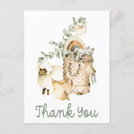 Cute Boho Baby Shower Gift Tack Vykort
