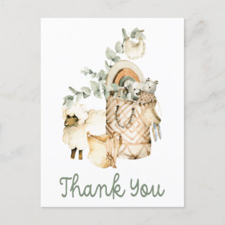 Cute Boho Baby Shower Gift Tack Vykort