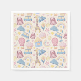 Cute Boho Baby Shower Pappersservett